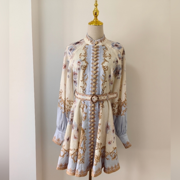 Hypnotic Buttoned Mini Dress